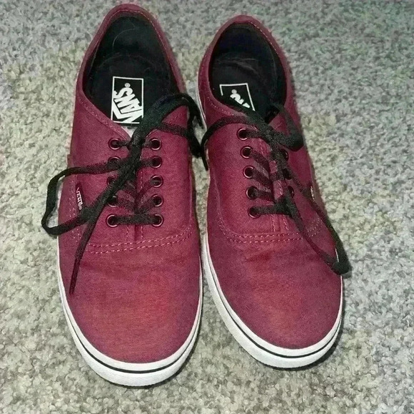 Vans Shoes - Maroon Lace Up Vans